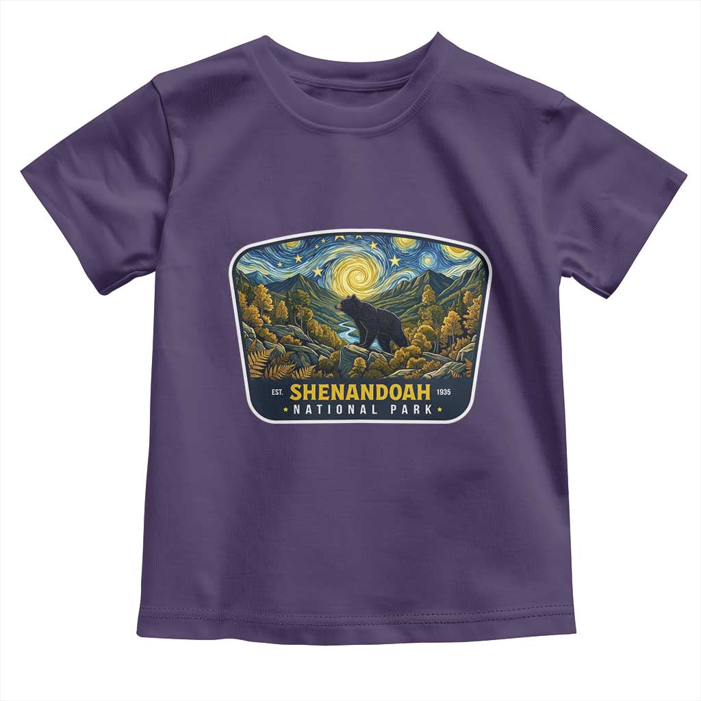 Shenandoah National Park Toddler T Shirt Starry Night Virginia Bear Mountain