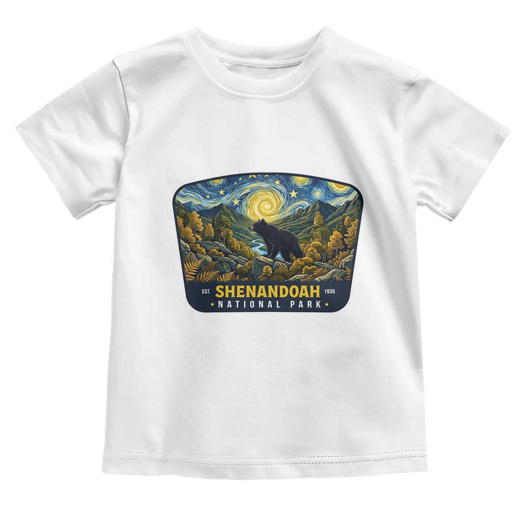 Shenandoah National Park Toddler T Shirt Starry Night Virginia Bear Mountain