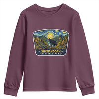 Shenandoah National Park Youth Sweatshirt Starry Night Virginia Bear Mountain