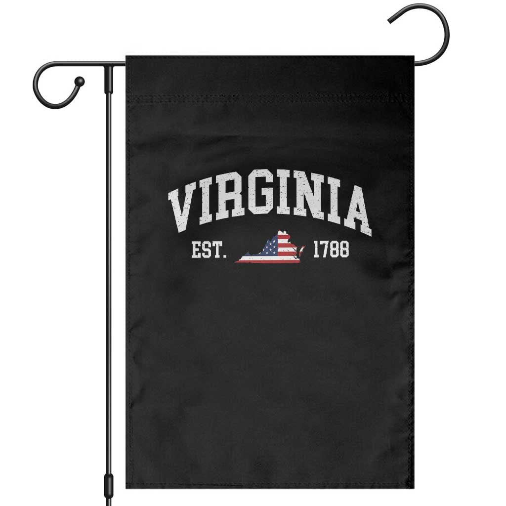 Virginia American Flag Map Garden Flag State Travel Souvenir