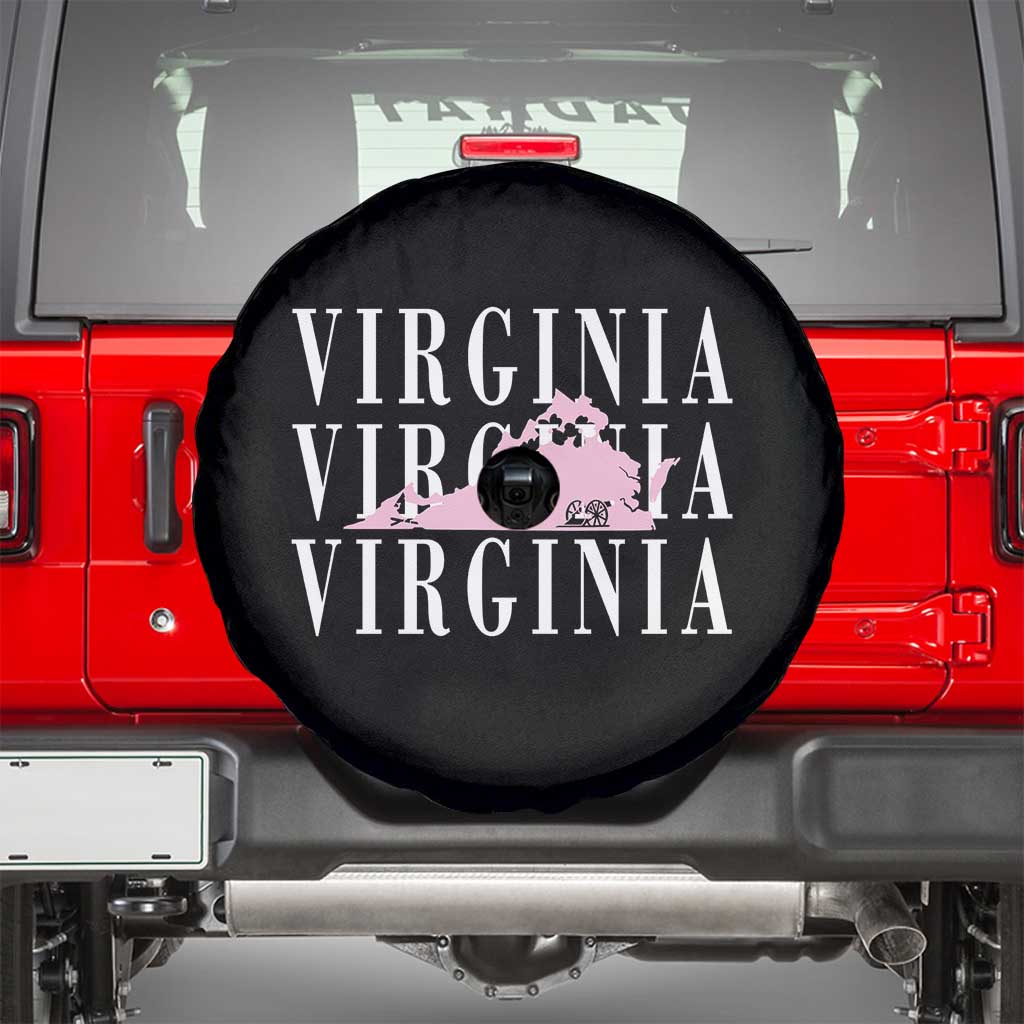 Virginia State Map Spare Tire Cover East Coast State Pride Travel Gift