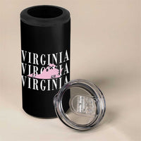 Virginia State Map 4 in 1 Can Cooler Tumbler East Coast State Pride Travel Gift