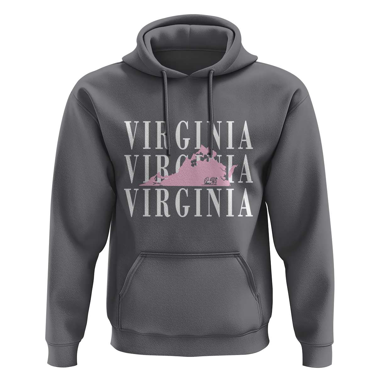 Virginia State Map Hoodie East Coast State Pride Travel Gift