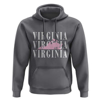 Virginia State Map Hoodie East Coast State Pride Travel Gift