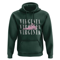 Virginia State Map Hoodie East Coast State Pride Travel Gift
