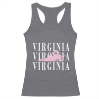 Virginia State Map Racerback Tank Top East Coast State Pride Travel Gift