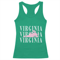 Virginia State Map Racerback Tank Top East Coast State Pride Travel Gift
