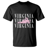 Virginia State Map T Shirt East Coast State Pride Travel Gift