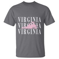 Virginia State Map T Shirt East Coast State Pride Travel Gift