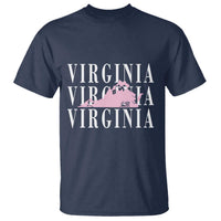 Virginia State Map T Shirt East Coast State Pride Travel Gift