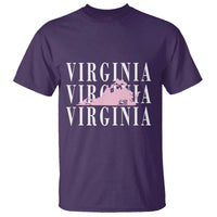 Virginia State Map T Shirt East Coast State Pride Travel Gift