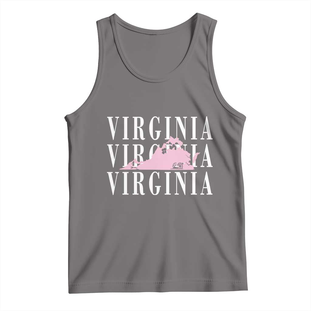 Virginia State Map Tank Top East Coast State Pride Travel Gift