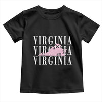 Virginia State Map Toddler T Shirt East Coast State Pride Travel Gift