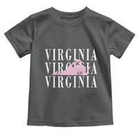 Virginia State Map Toddler T Shirt East Coast State Pride Travel Gift