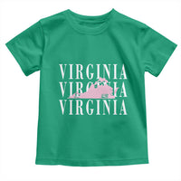 Virginia State Map Toddler T Shirt East Coast State Pride Travel Gift