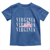 Virginia State Map Toddler T Shirt East Coast State Pride Travel Gift