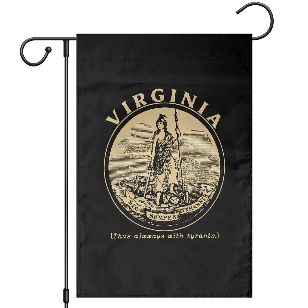 Vintage Virginia Motto Sic Semper Tyrannis Garden Flag