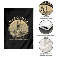 Vintage Virginia Motto Sic Semper Tyrannis Garden Flag