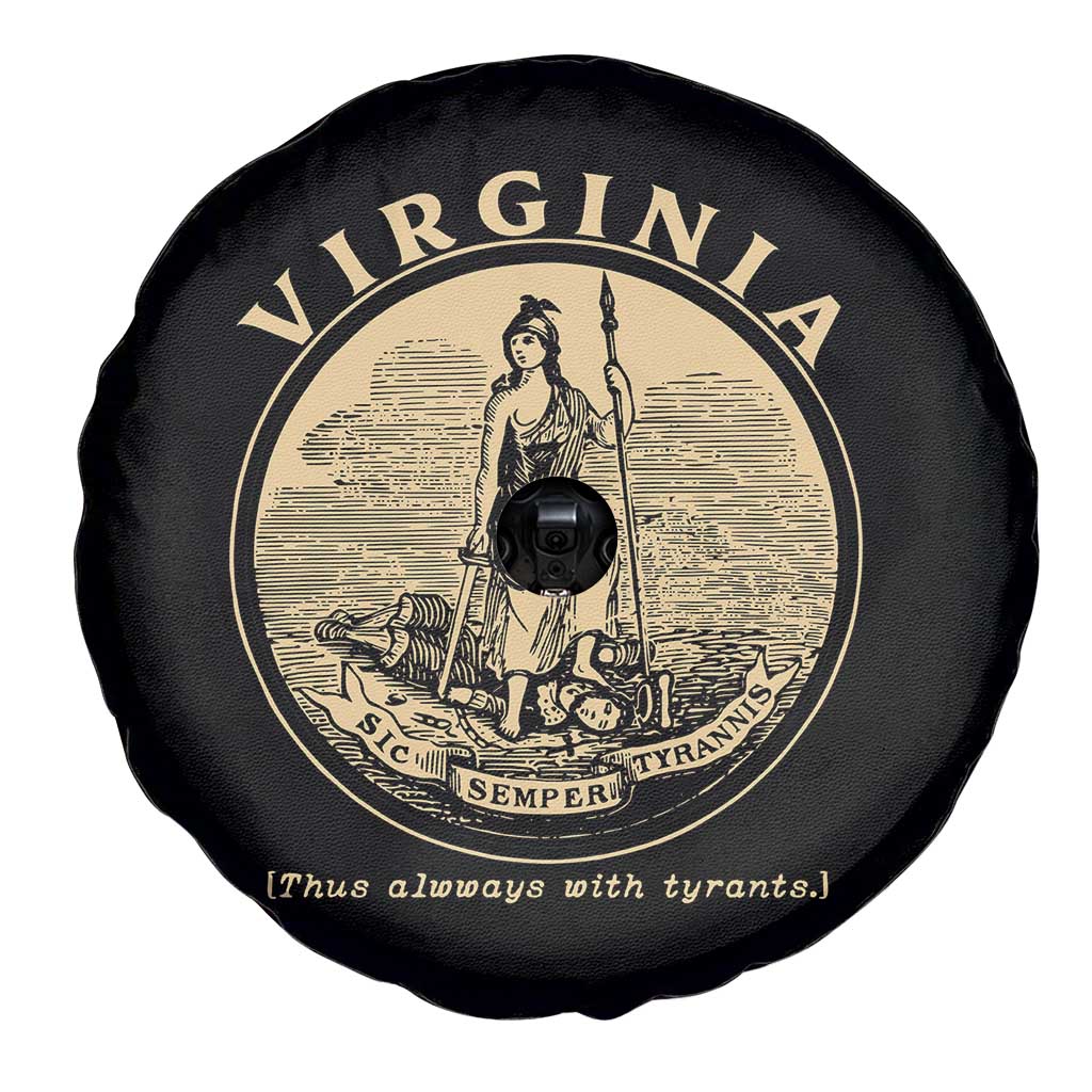 Vintage Virginia Motto Sic Semper Tyrannis Spare Tire Cover