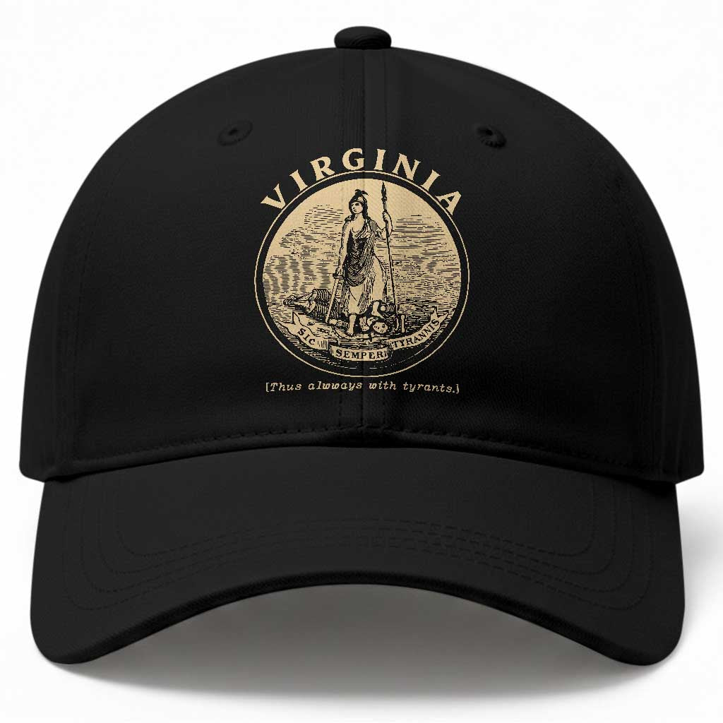 Vintage Virginia Motto Sic Semper Tyrannis Baseball Cap