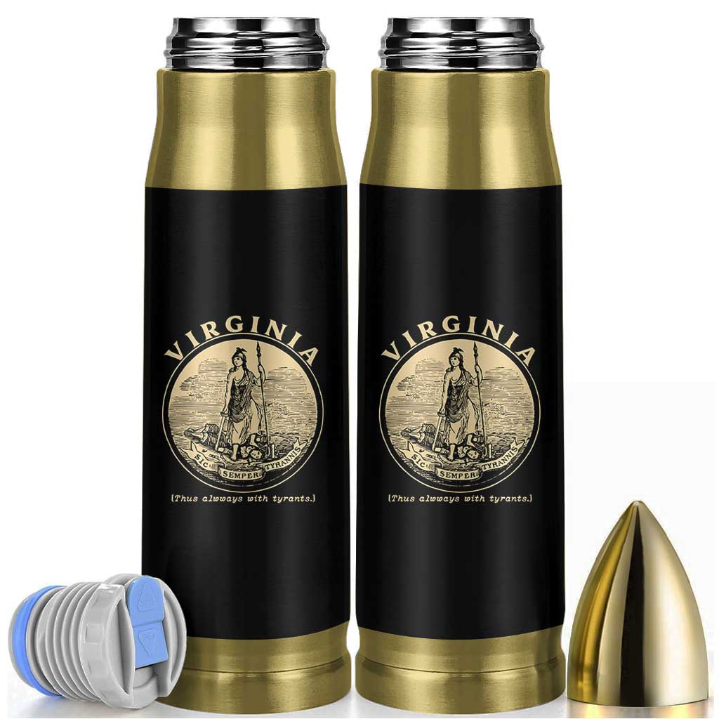 Vintage Virginia Motto Sic Semper Tyrannis Bullet Tumbler