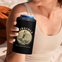 Vintage Virginia Motto Sic Semper Tyrannis 4 in 1 Can Cooler Tumbler