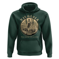 Vintage Virginia Motto Sic Semper Tyrannis Hoodie