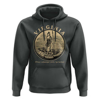 Vintage Virginia Motto Sic Semper Tyrannis Hoodie