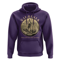 Vintage Virginia Motto Sic Semper Tyrannis Hoodie