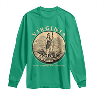 Vintage Virginia Motto Sic Semper Tyrannis Long Sleeve Shirt
