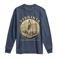 Vintage Virginia Motto Sic Semper Tyrannis Long Sleeve Shirt