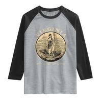 Vintage Virginia Motto Sic Semper Tyrannis Raglan Shirt