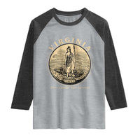 Vintage Virginia Motto Sic Semper Tyrannis Raglan Shirt