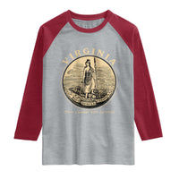 Vintage Virginia Motto Sic Semper Tyrannis Raglan Shirt