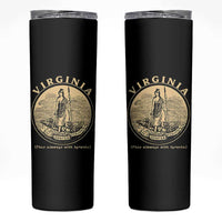 Vintage Virginia Motto Sic Semper Tyrannis Skinny Tumbler
