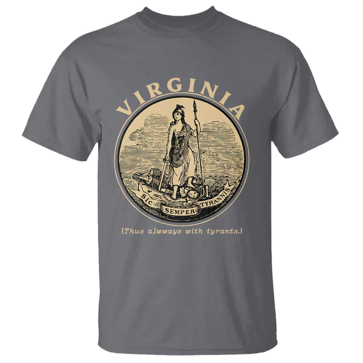 Vintage Virginia Motto Sic Semper Tyrannis T Shirt