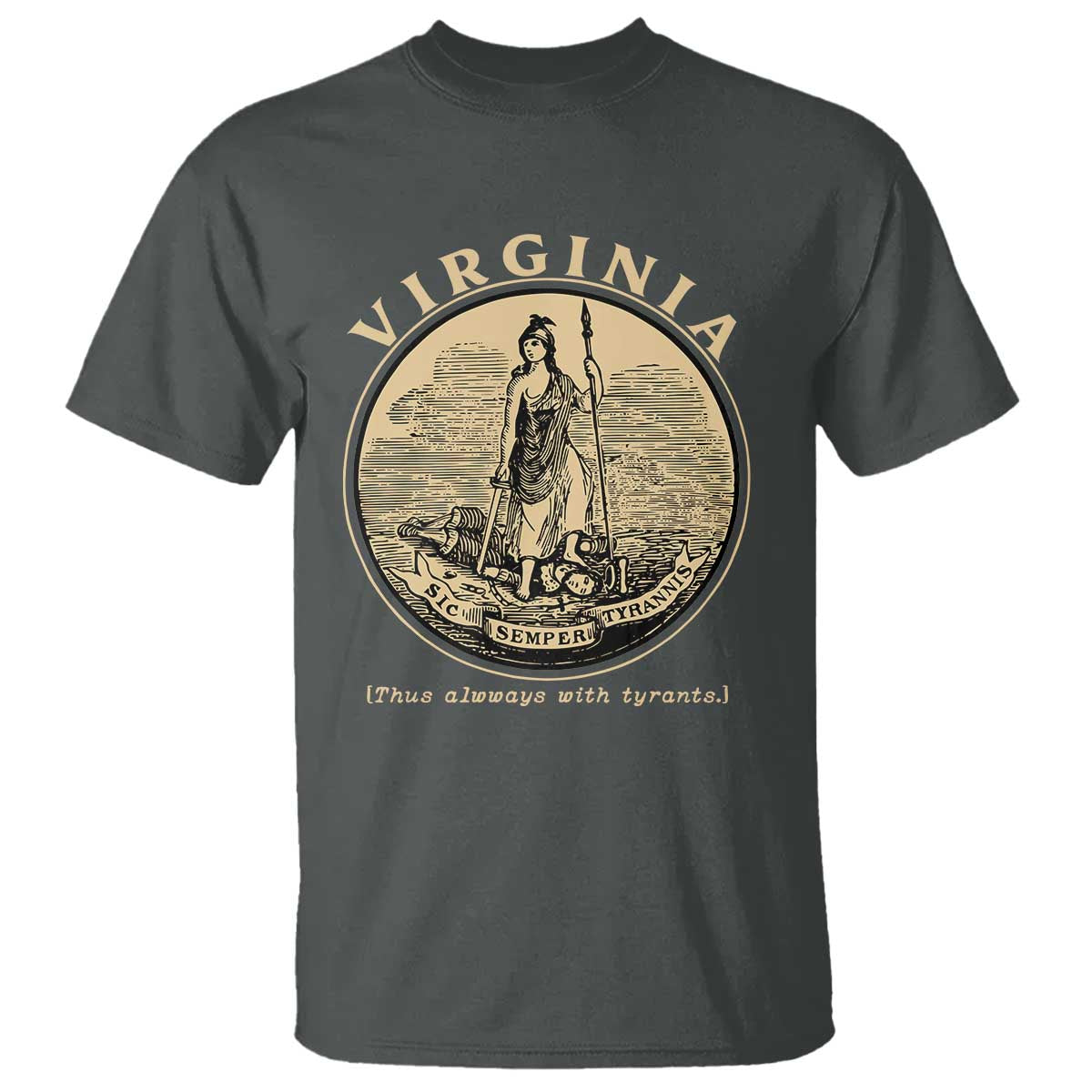 Vintage Virginia Motto Sic Semper Tyrannis T Shirt