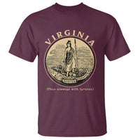 Vintage Virginia Motto Sic Semper Tyrannis T Shirt