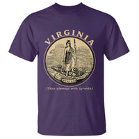 Vintage Virginia Motto Sic Semper Tyrannis T Shirt