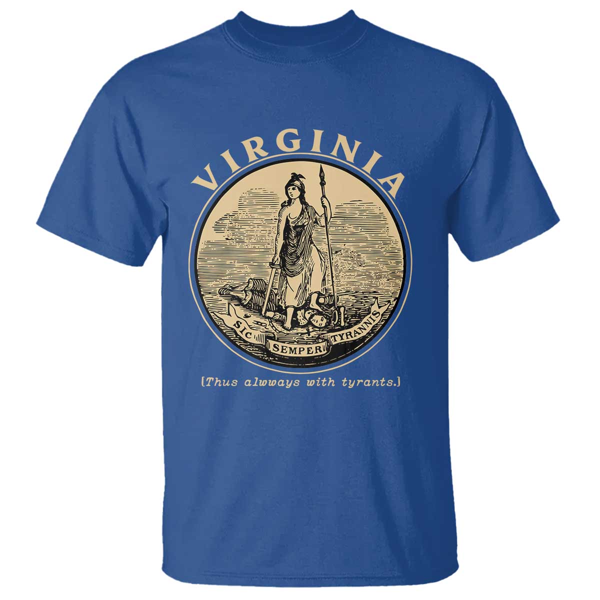 Vintage Virginia Motto Sic Semper Tyrannis T Shirt