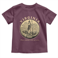Vintage Virginia Motto Sic Semper Tyrannis Toddler T Shirt