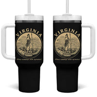 Vintage Virginia Motto Sic Semper Tyrannis Tumbler With Handle