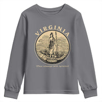 Vintage Virginia Motto Sic Semper Tyrannis Youth Sweatshirt