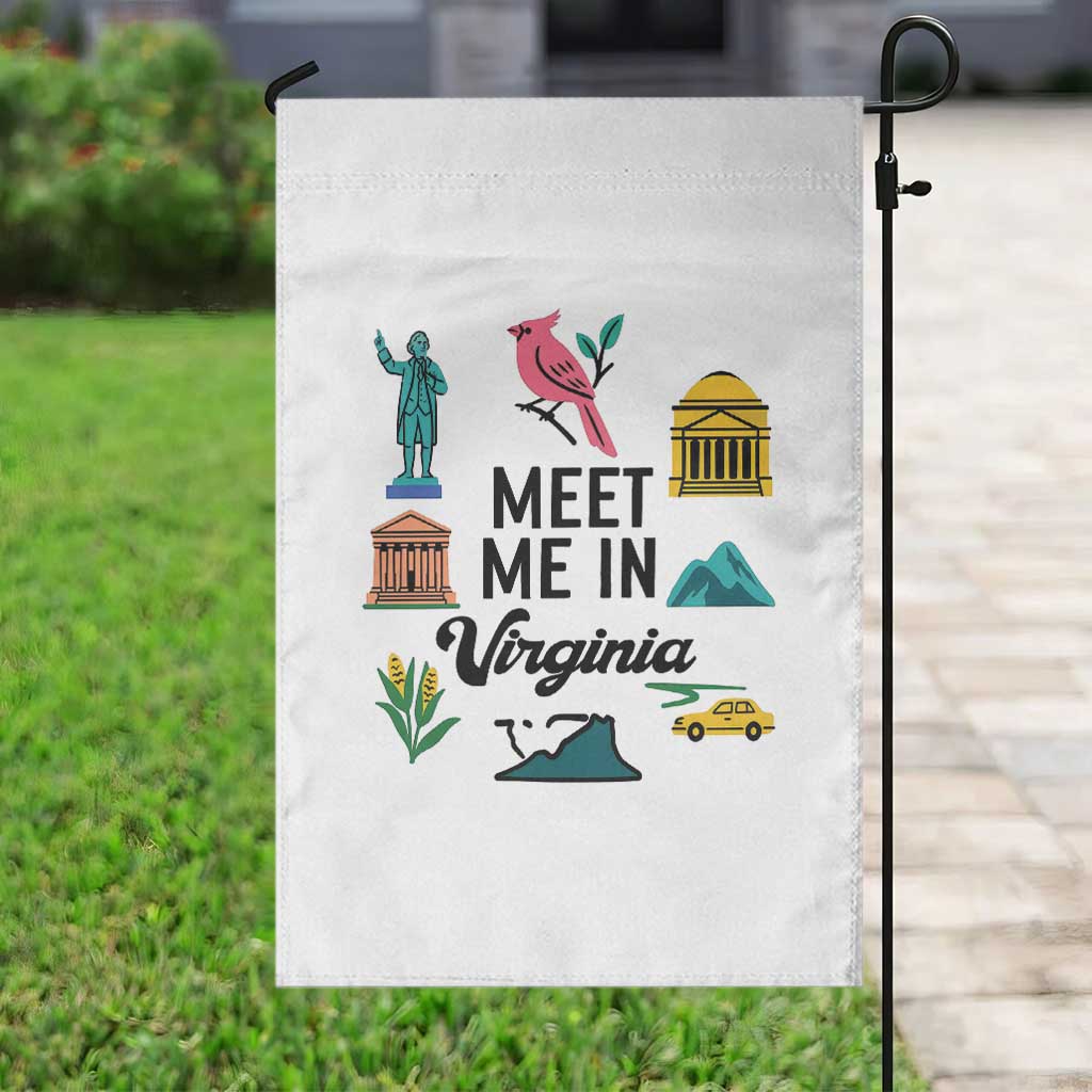 Meet Me in Virginia Garden Flag Travel Souvenir East Coast State Pride