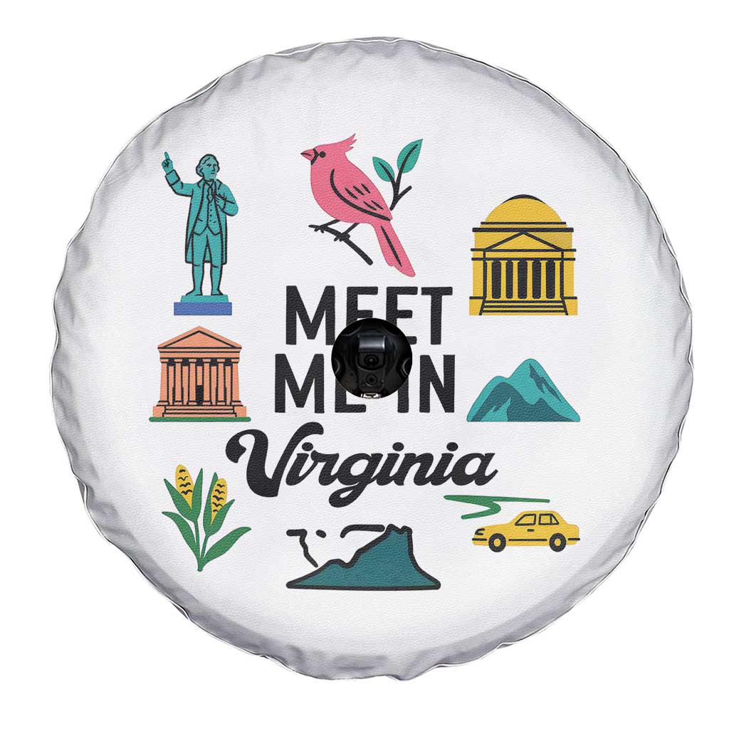 Meet Me in Virginia Spare Tire Cover Travel Souvenir East Coast State Pride