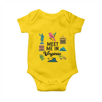 Meet Me in Virginia Baby Onesie Travel Souvenir East Coast State Pride