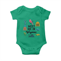 Meet Me in Virginia Baby Onesie Travel Souvenir East Coast State Pride