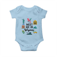 Meet Me in Virginia Baby Onesie Travel Souvenir East Coast State Pride