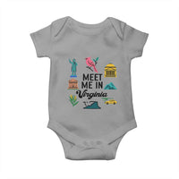 Meet Me in Virginia Baby Onesie Travel Souvenir East Coast State Pride