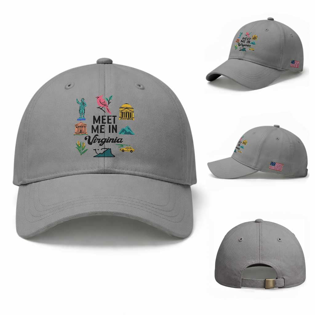 Meet Me in Virginia Baseball Cap Travel Souvenir East Coast State Pride